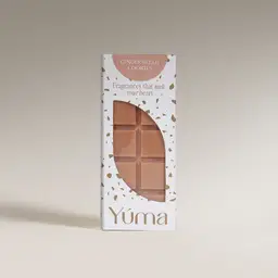 Συσκευασία Wax Melts Gingerbread Cookies της YUMA με καφέ αρωματικό κερί σε σχήμα σοκολάτας.