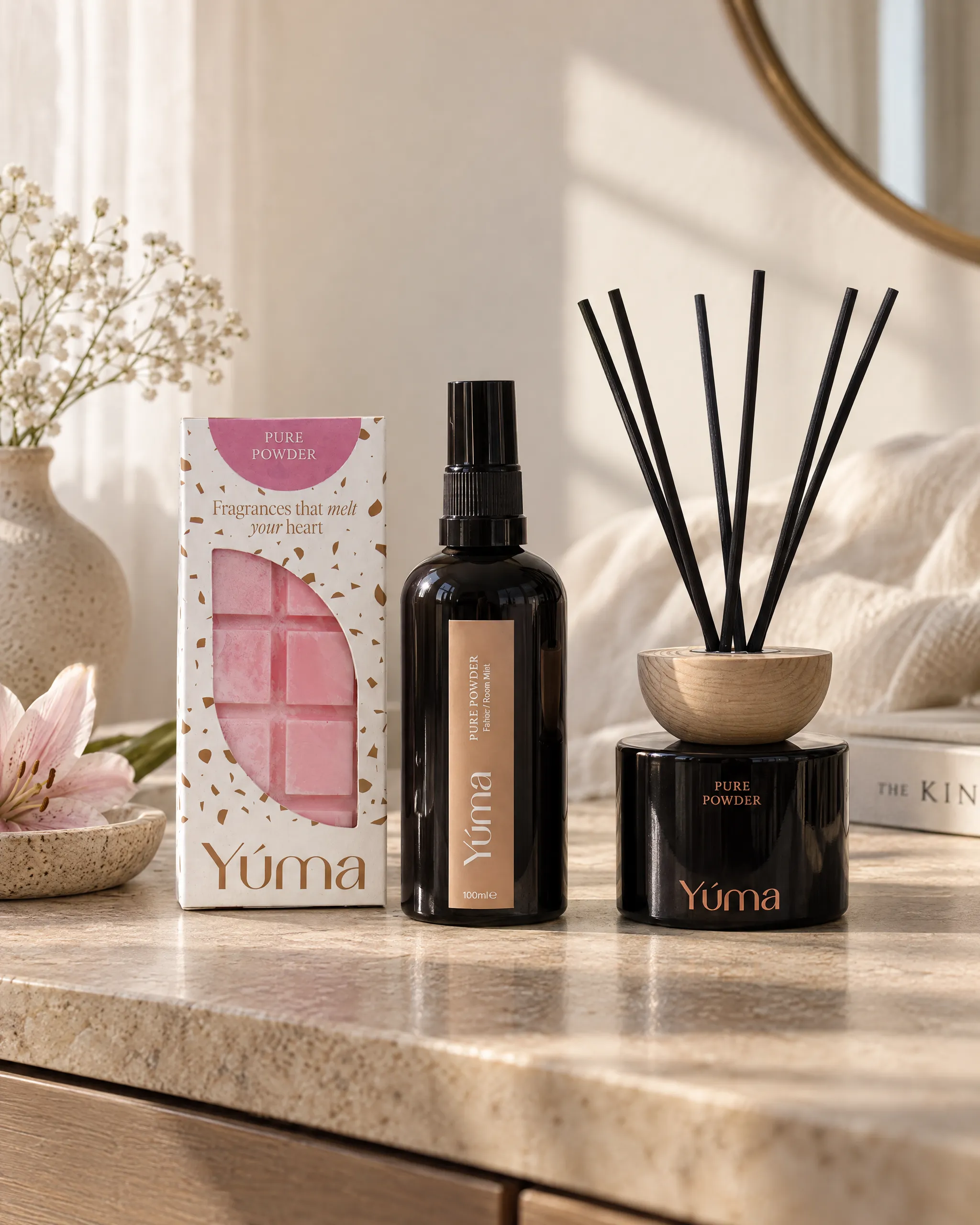 Bedroom Set της Yúma σε οικιακό περιβάλλον.