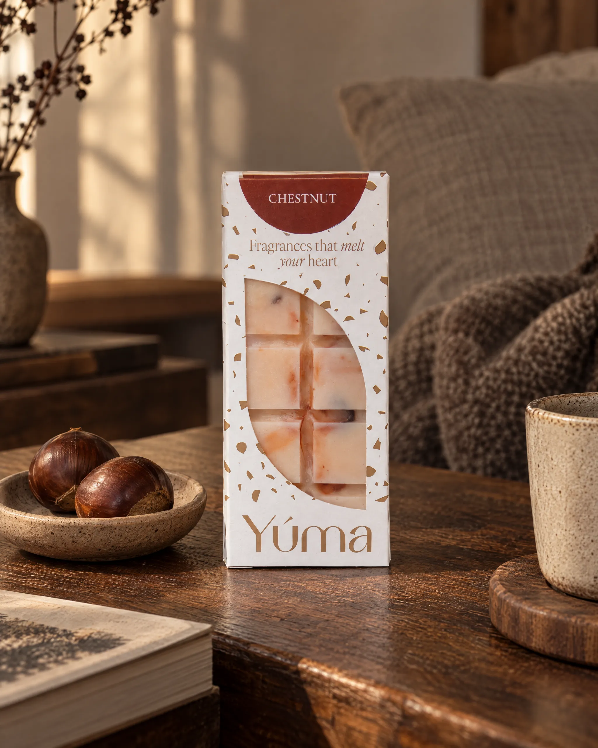 Chestnut Snap Bar της Yúma σε οικιακό περιβάλλον.