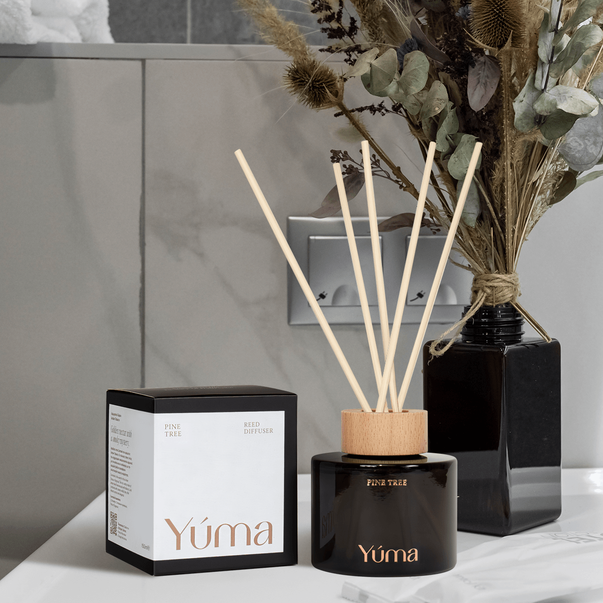 Pine Tree - Αρωματικό Χώρου - Reed Diffuser - Φρεσκάδα του Δάσους