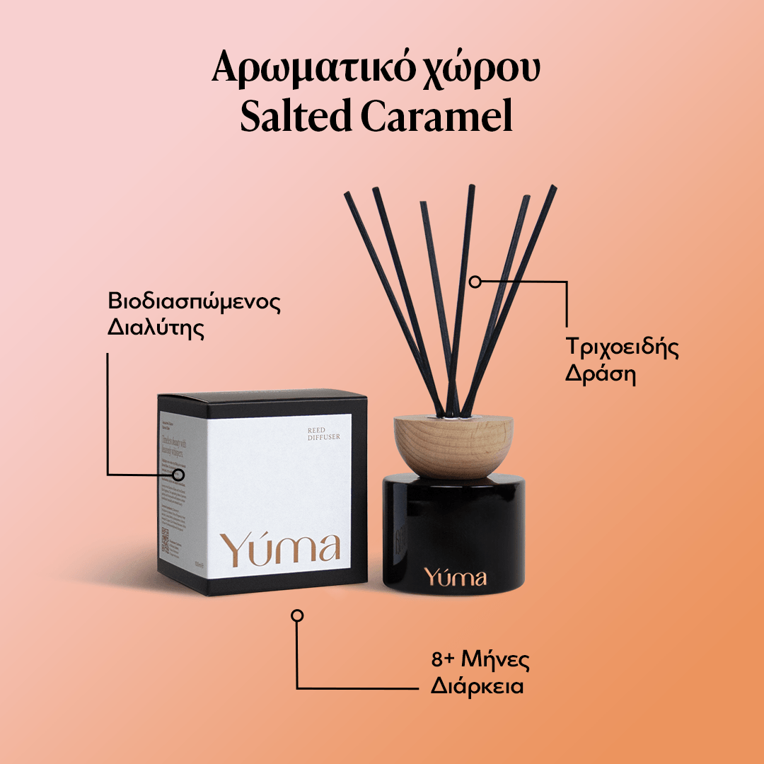 Αρωματικό Χώρου - Salted Caramel - Reed Diffuser - Άρωμα Καραμέλας